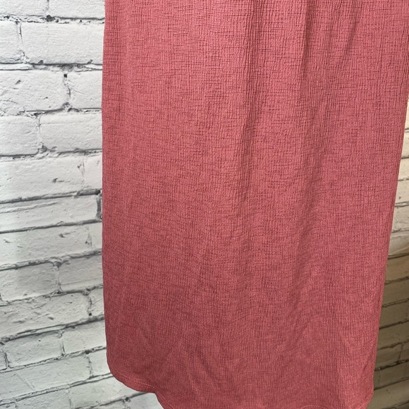 LC Lauren Conrad Embroidered Pink Cold Shoulder Boho Dress size XS oversized - Picture 5 of 10